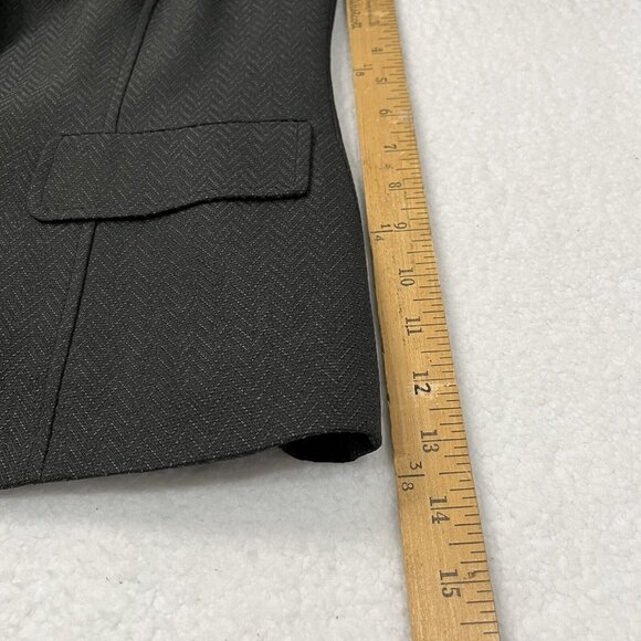 Evan Picone Women's Chevron Button Blazer Size 8P Petite Dark Gray NWT $200 - Picture 6 of 8